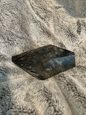 Polished Black Tourmaline Quartz Slab